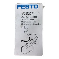 FESTO KMYZ-9-24-5-LED-PUR-B Steckdosenkabel 193689