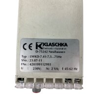 KLASCHKA LWKD-7.41-7,5...75Hz Connector