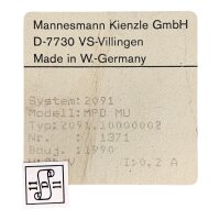 Mannesmann Kienzle 2091.10000002 Modul MPD MU