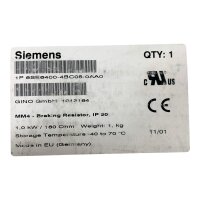 SIEMENS 6ES6400-4BC05-0AA0 Beaking Resistor 1013164