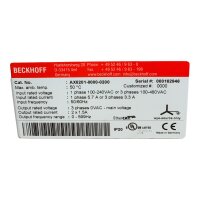 BECKHOFF AX5201-0000-0200 Servoverstärker