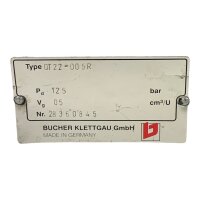 BUCHER QT22-005R Hydraulikpumpe Innenzahnradpumpe