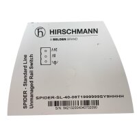HIRSCHMANN SPIDER-SL-40-08T1999999SY9HHHH Industrial Ethernet Switch