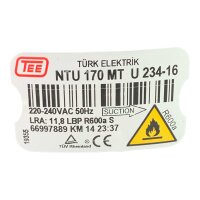 TEE NTU170MTU234-16 Kompressor Kühlkompressor...