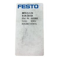 FESTO MFH-5-1/8-D-IA-SA-EX 535993 Magnetventil Ventil W802