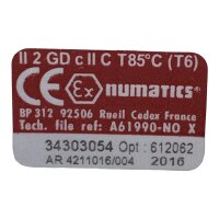 numatics 34303054 Ventil