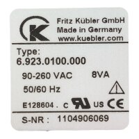 Kübler CODIX 6.923.0100.000 Elektronischer Vorwärtszähler