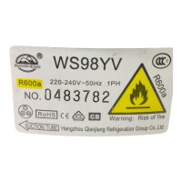 Hangzhou Qianjiang WS98YV Kompressor Verdichter Kühlkompressor 220-240V 50Hz