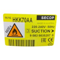 SECOP HKK70AA Kompressor Verdichter Kühlkompressor 220-240V 50Hz