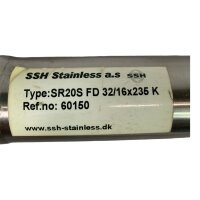 SSH Stainless SR20S FD 32/16x235 K Hydraulik Zylinder 60150