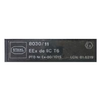 STAHL PTB Ex-80/1015 8030/11 Schalter