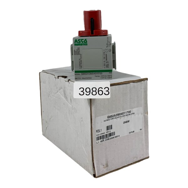 ASCO numatics G652A3M04011700 Isolationsventil