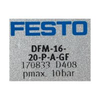 FESTO DFM-16-20-P-A-GF Führungszylinder Zylinder 170833