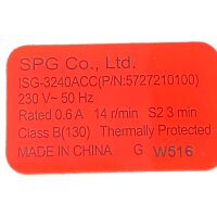 SPG ISG-3240ACC 4394570100 MOTOR