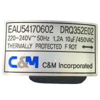 C&M EAU54170602 DRQ352E02 Trockner Motor