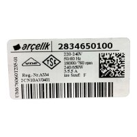 Arcelik UM676060T235-01 Antriebsmotor Waschmaschinenmotor 2834650100