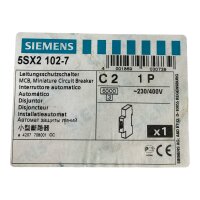 SIEMENS 5SX2 102-7 Leitungsschutzschalter