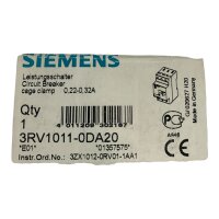 SIEMENS 1 3RV1011-0DA20 Leistungsschalter