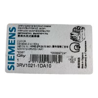 SIEMENS 1 3RV1021-1DA10 Leistungsschalter