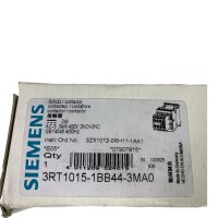 SIEMENS 1 3RT1015-1BB44-3MA0 Schütz Contactor