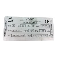 GICEP TSP Transformator Trafo 903975