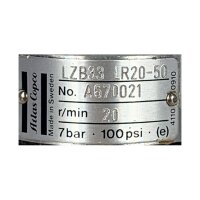 Atlas Copco 20min  LZB33 LR20-50 Druckluftmotor