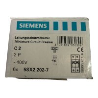 SET Inhalt 6 STK! SIEMENS C2 5SX2 Leitungsschutzschalter...