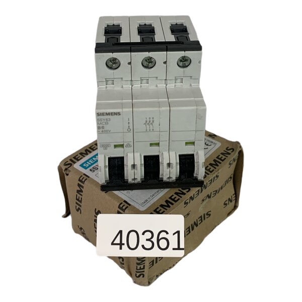 SIEMENS 5SY63 MCB B6 Leitungsschutzschalter 5SY6306-6