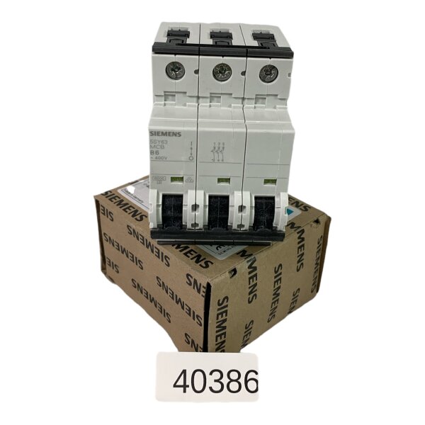 SIEMENS 5SY63 MCB B6 Leitungsschutzschalter 5SY6306-6