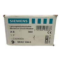 SET inhalt 3 Stk! Siemens 5SX21 Leistungsschalter A6...