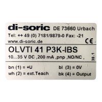 di-soric OLVTI 41 P3K-IBS Lichtleiter Verstärker