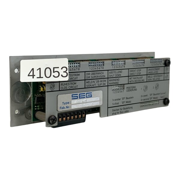 SEG EP 1-1 Steuerung