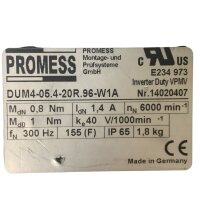 PROMESS DUM4-05.4-20R.96-W1A Servomotor