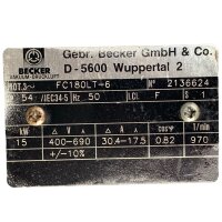 BECKER TLF 500 Vakuumpumpe Pumpe 500m³/h