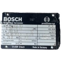 BOSCH SD-B5.250.015-10.000 Bürstenloser Servomotor