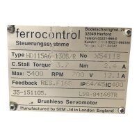 Ferrocontrol HD115A6-130S/R Servomotor