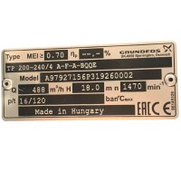 Grundfos TP 200-240/4 A-F-A-BQQE Trockenläuferpumpe Pumpe