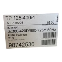 Grundfos TP 125-400/4 A-F-A-BQQE Einstufige Inlinepumpe