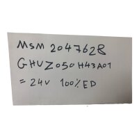 MSM 2047628 GHUZ050 H43A01 Motor 24V
