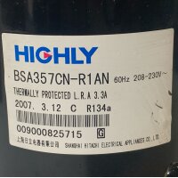 HIGHLY BSA357CN-R1AN Kompressor Kühlkompressor...