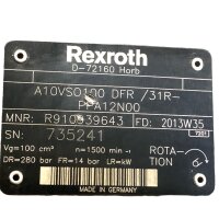 Rexroth R910939643 A10VSO100 DFR/31R-PPA12N00...
