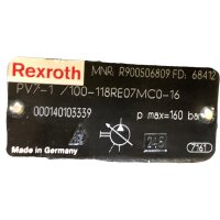 Rexroth R900506809 PV7-1/100-118RE07MC0-16 Hydraulikpumpe Pumpe