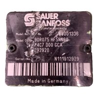 SAUER DANFOSS 90R075 HF5NN60 Hydraulikpumpe Pumpe