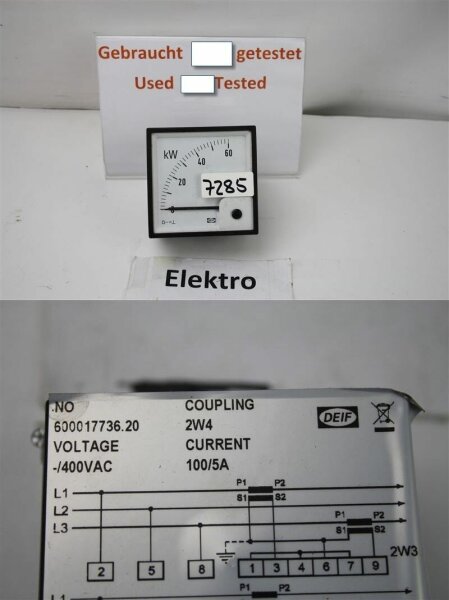 Deif DQ96-X Measurement Drehspulinstrument