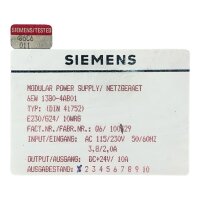Siemens 6EW 1380-4AB01 Power Supply Netzgerät 6EW1380-4AB01