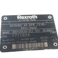 Rexroth R910939183 A10VSO 45 DFR/31R-PPA12N00...