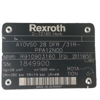 Rexroth R910903160 A10VSO28DFR/31R-PPA12N00 Axialkolbenpumpe