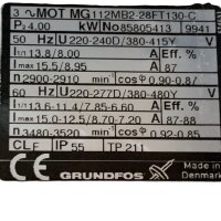 GRUNDFOS CRN8-30 TX-FJ-G-AUUE Kreiselpumpe 9,5m³/h