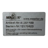 MÄDLER 41201100 Kegelradgetriebe