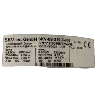 SKV-tec SKV-NS-210-3-906 Seitenkanalverdichter Gebläse